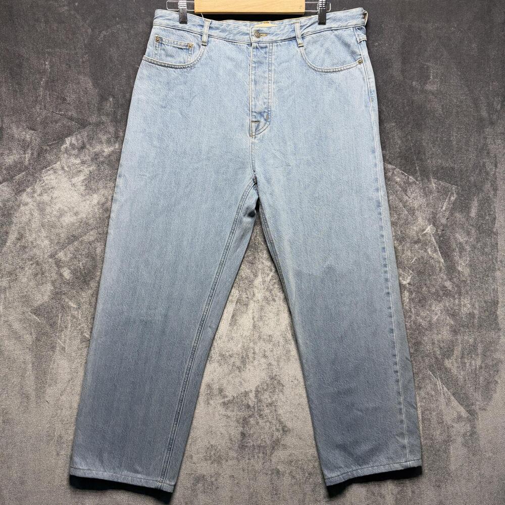 Suitsupply Jeans Mens 34x29 Blue Regular Straight Light Wash Denim Italy